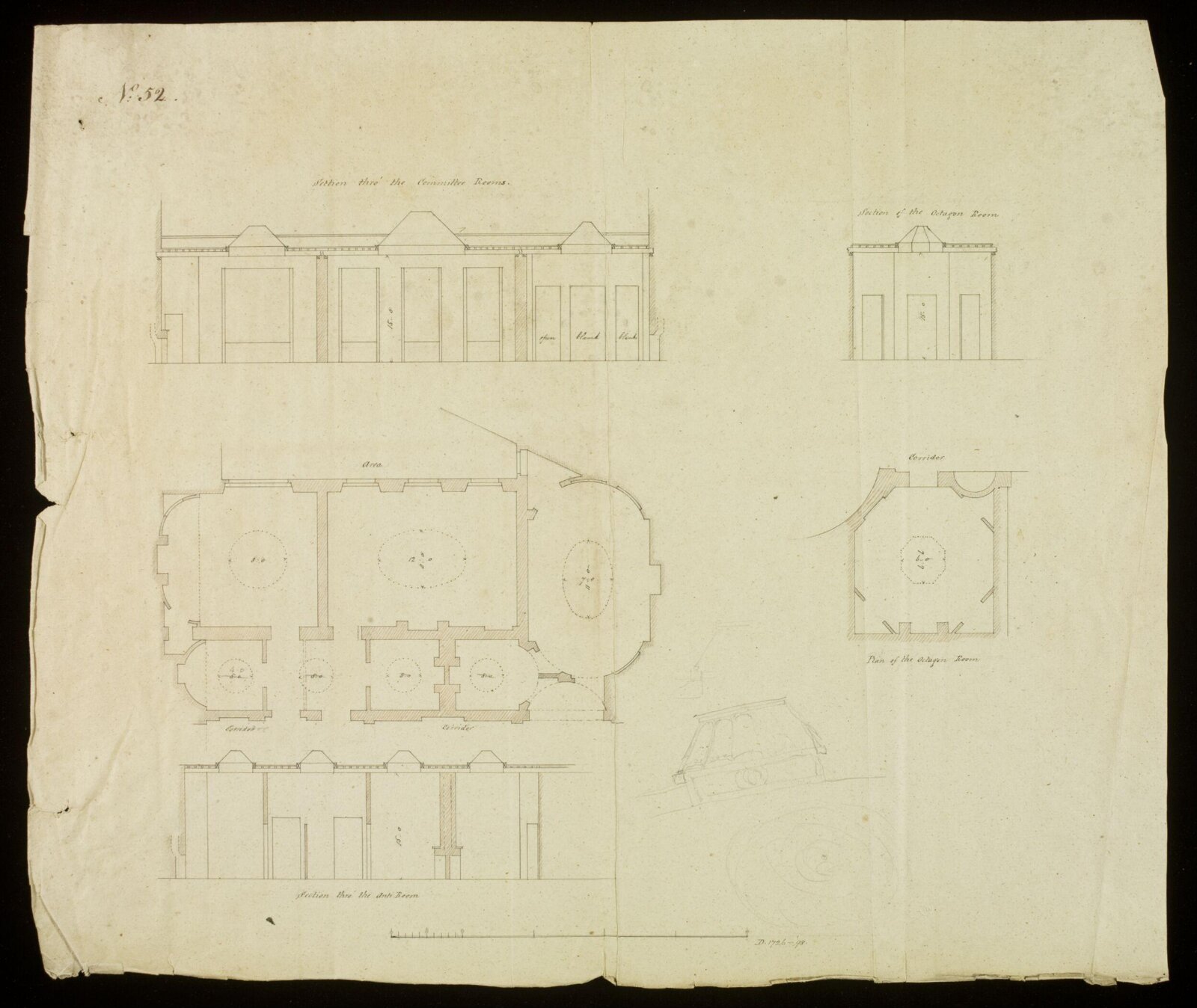 Drawing, Richard Jupp, 1797-98.