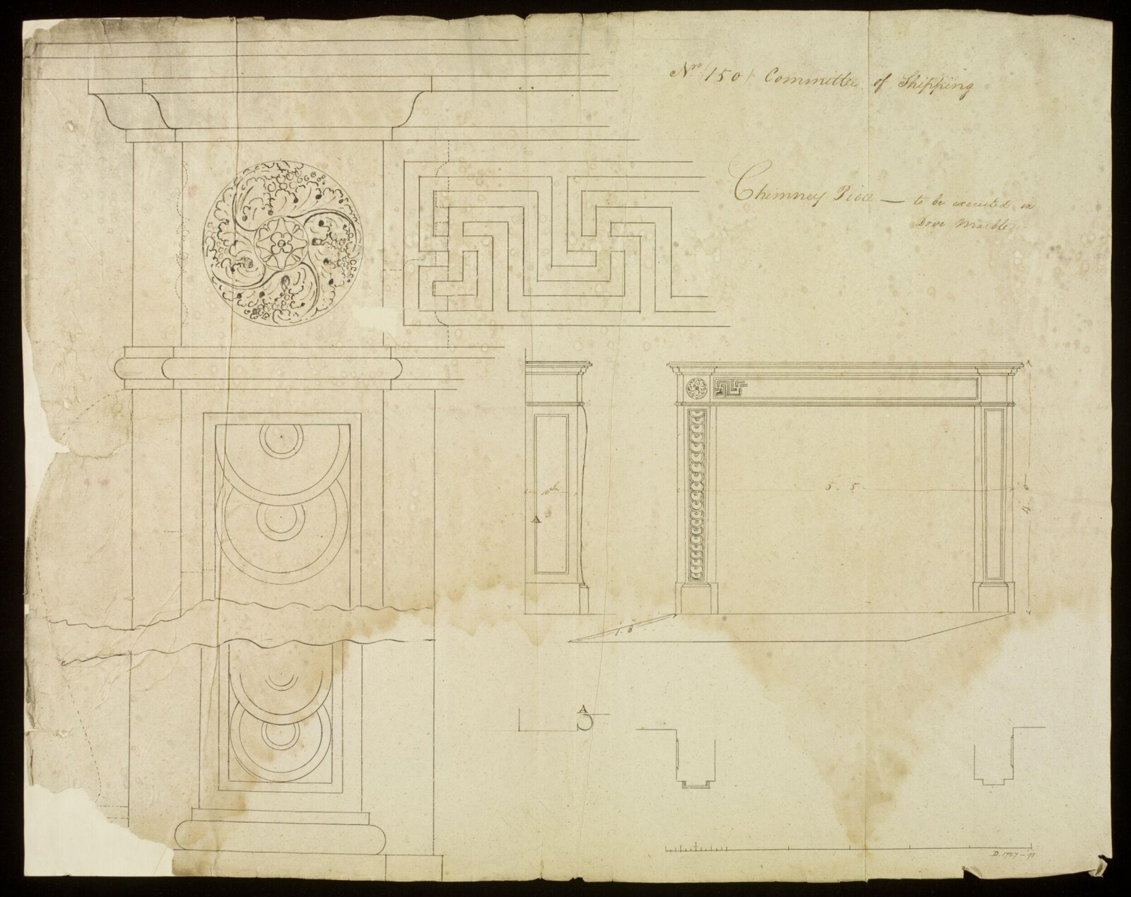 Drawing, Richard Jupp, 1797-98.