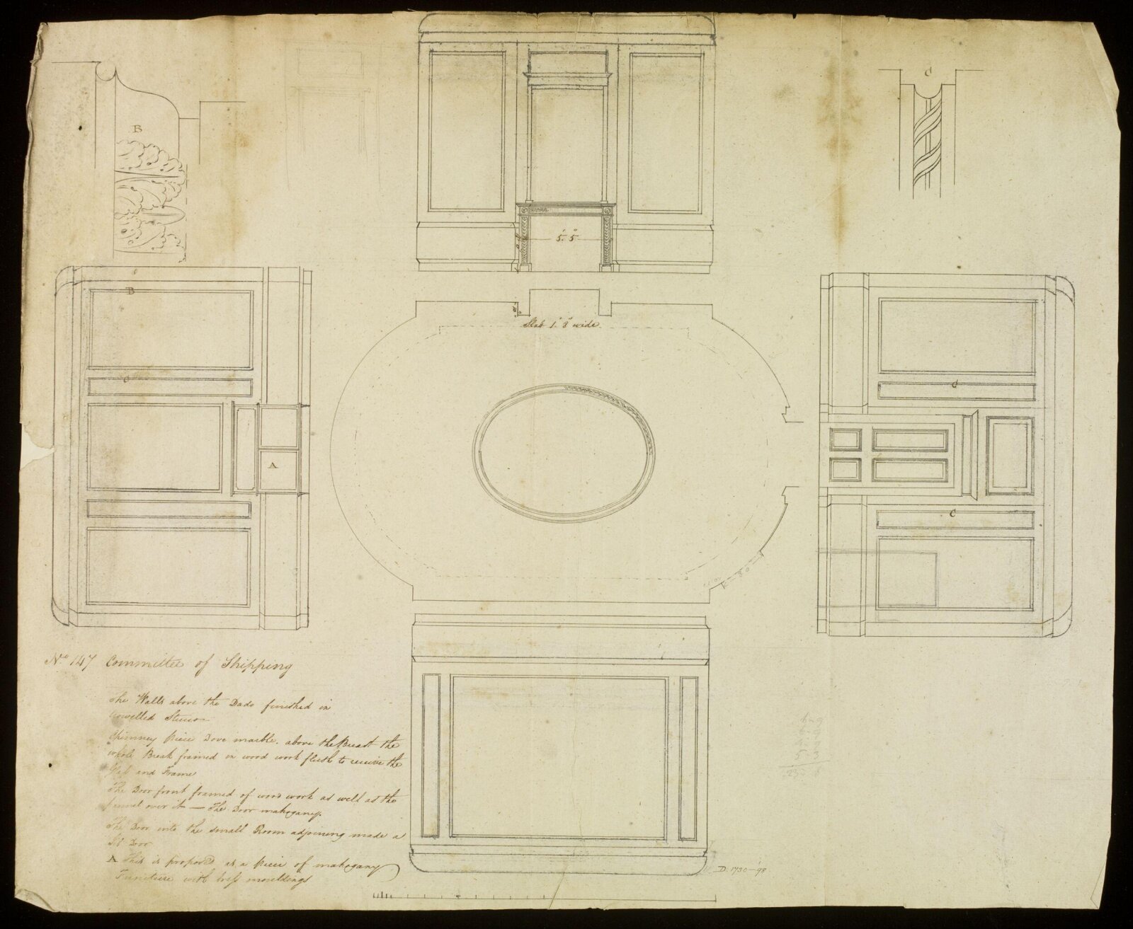 Drawing, Richard Jupp, 1797-98.