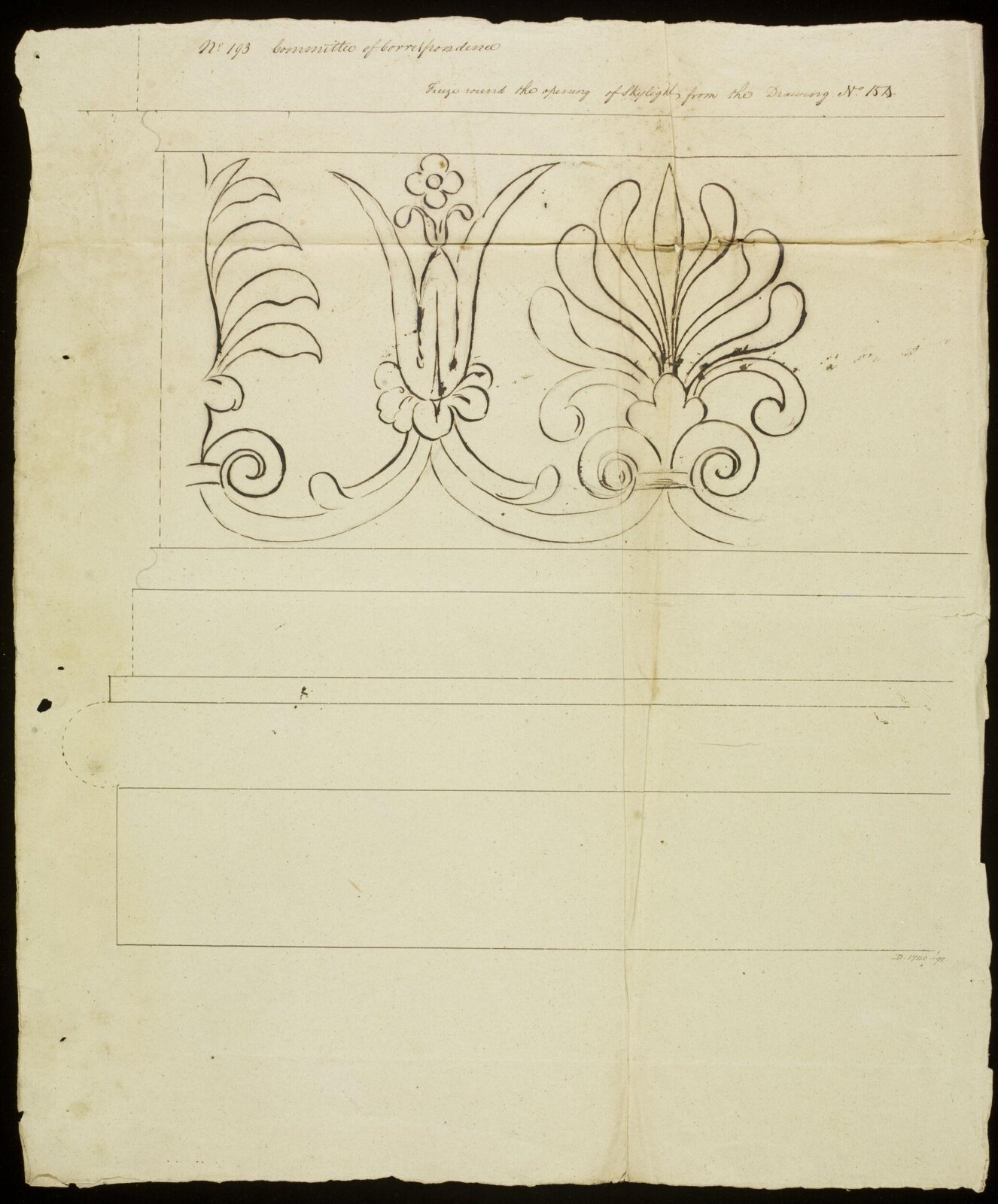Drawing, Richard Jupp, 1797-98.