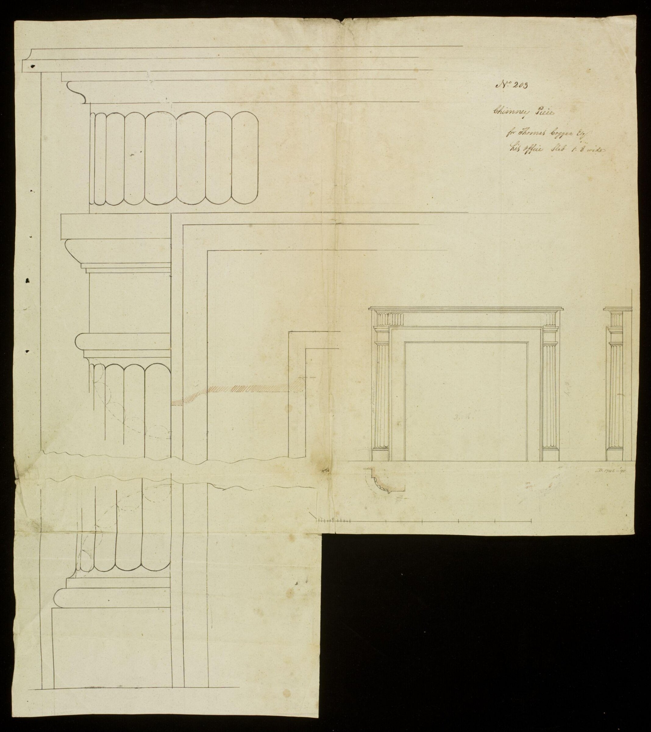 Drawing, Richard Jupp, 1797-98.