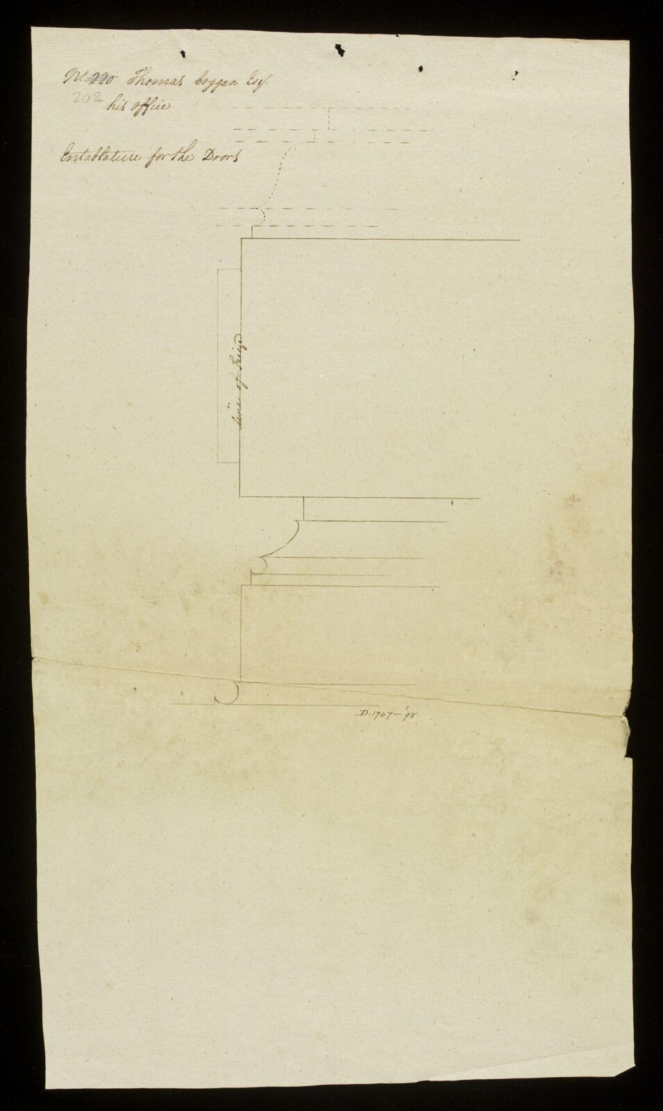 Drawing, Richard Jupp, 1797-98.