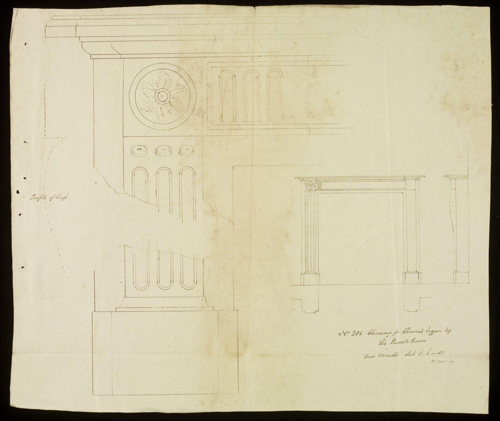 Drawing, Richard Jupp, 1797-98.