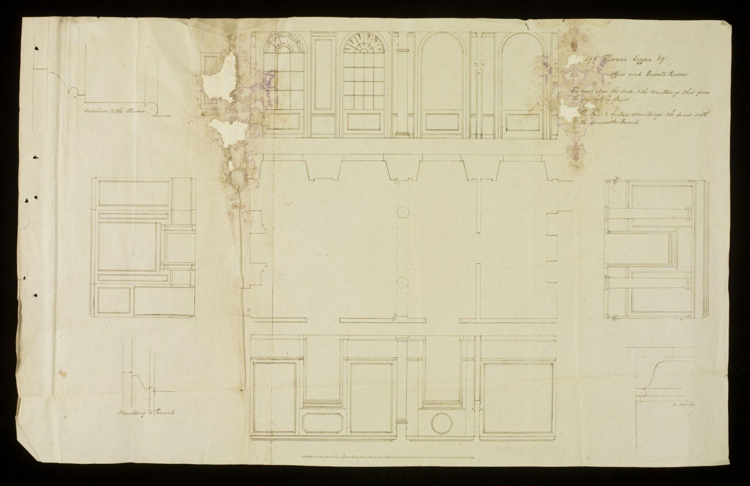 Drawing, Richard Jupp, 1797-98.