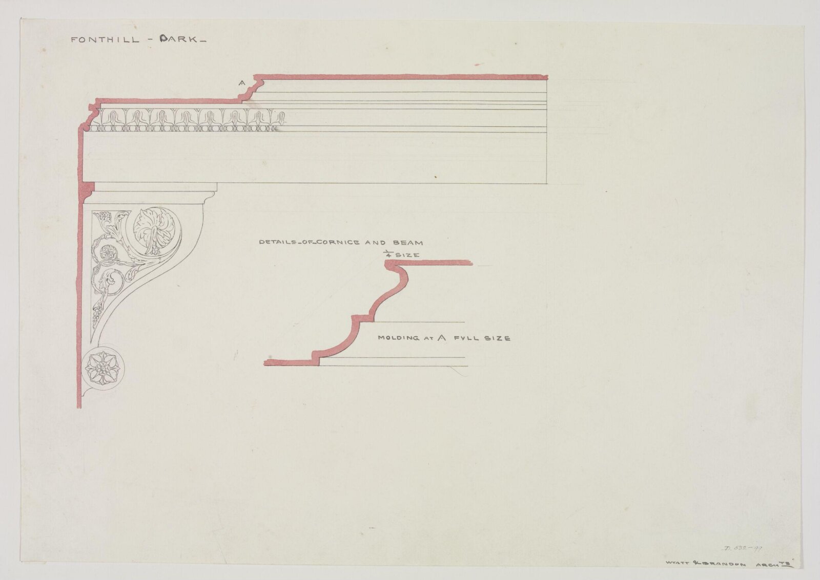 Drawing, Brandon, 1849