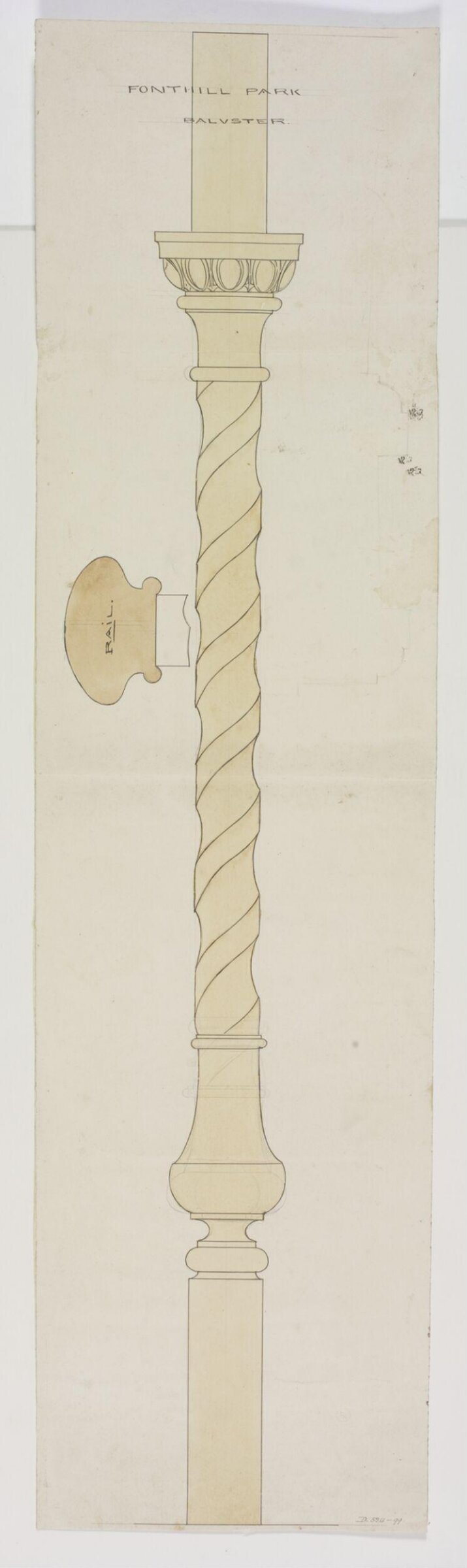 Drawing, Brandon, 1849