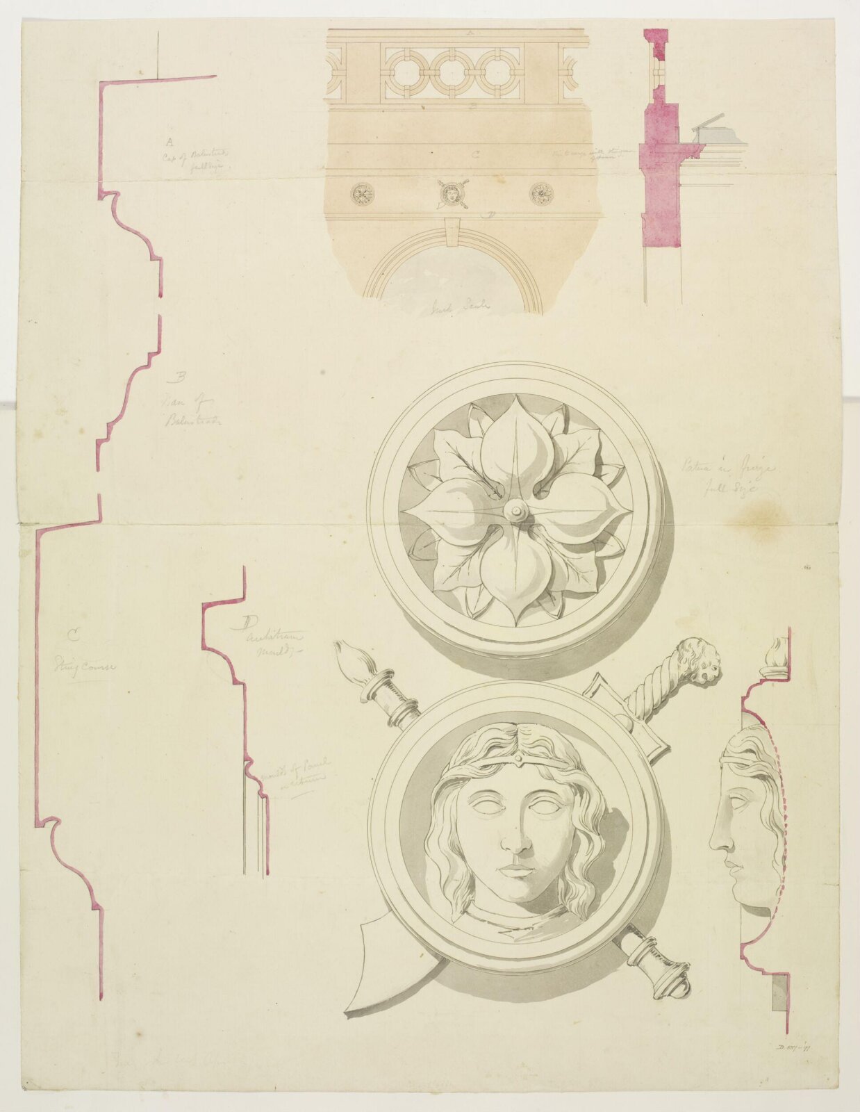Drawing, Brandon, 1849