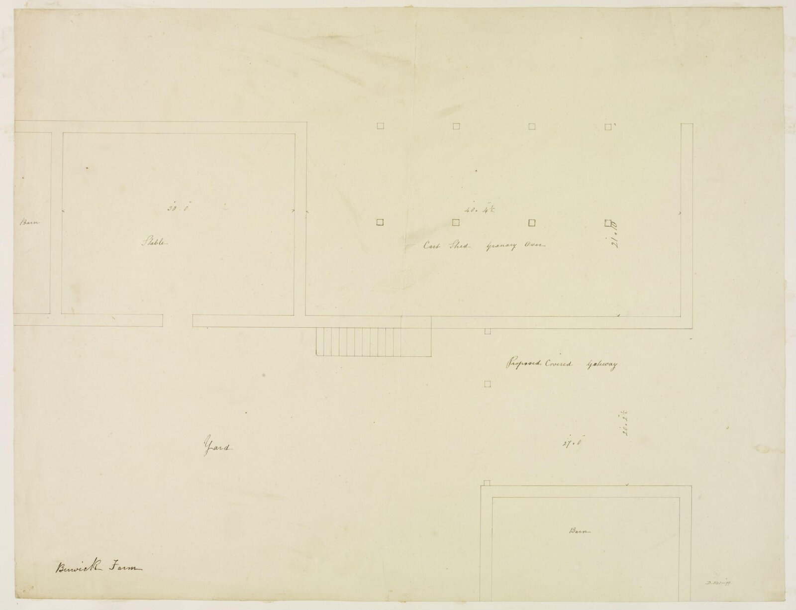 Drawing, Brandon, 1849