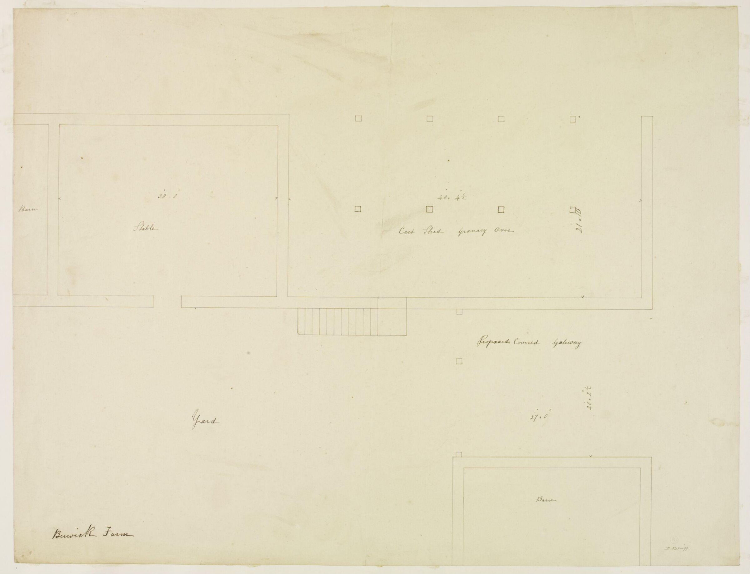 Drawing, Brandon, 1849