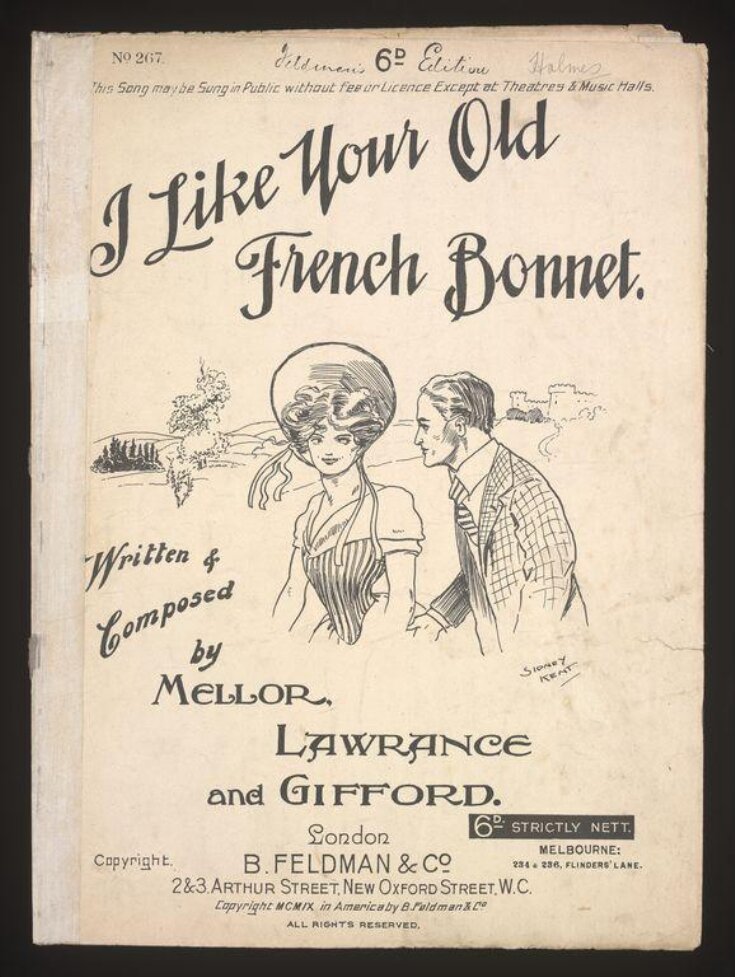I Like Your Old French Bonnet image