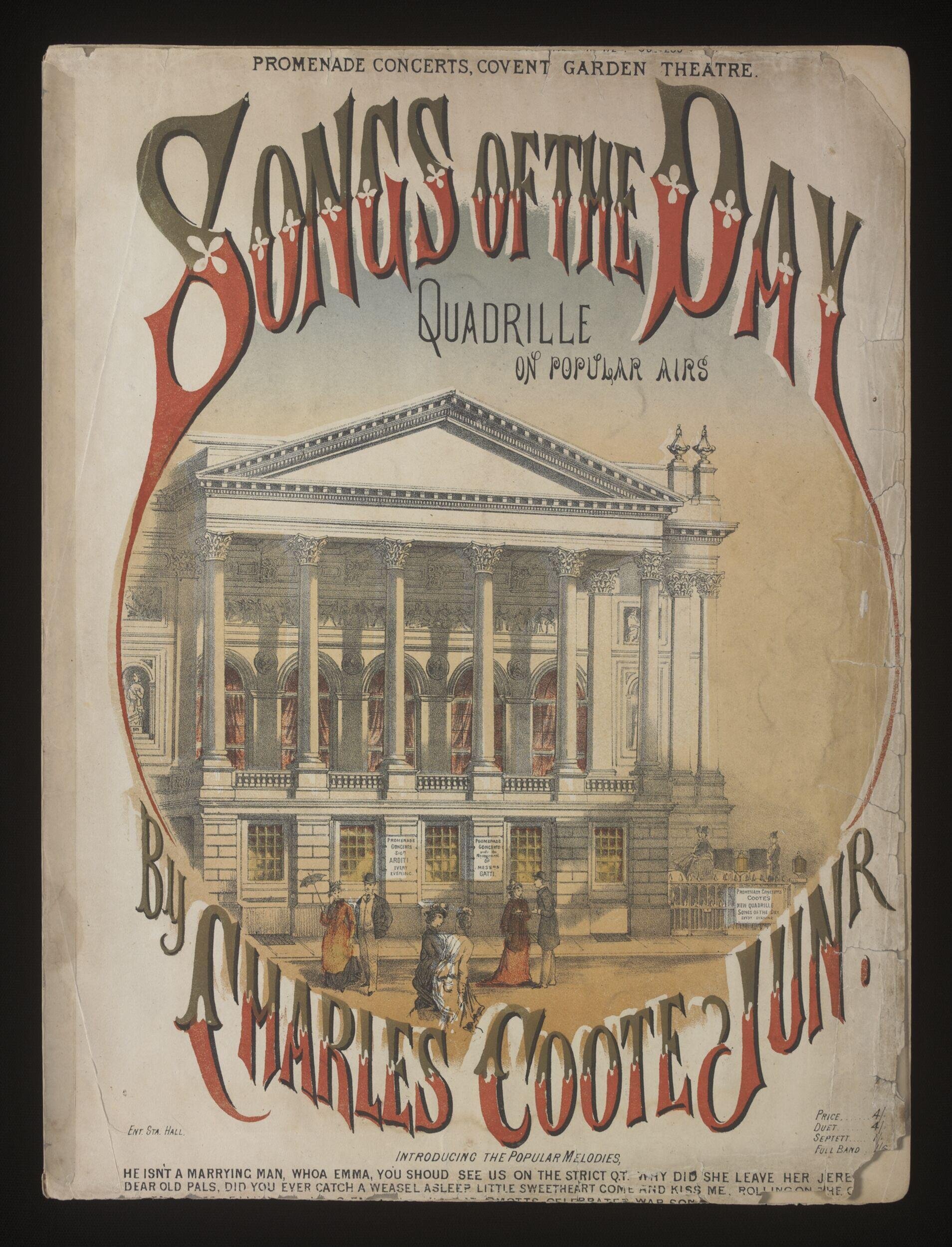 Songs Of The Day: Quadrille On Popular Airs by Coote, Charles Junior