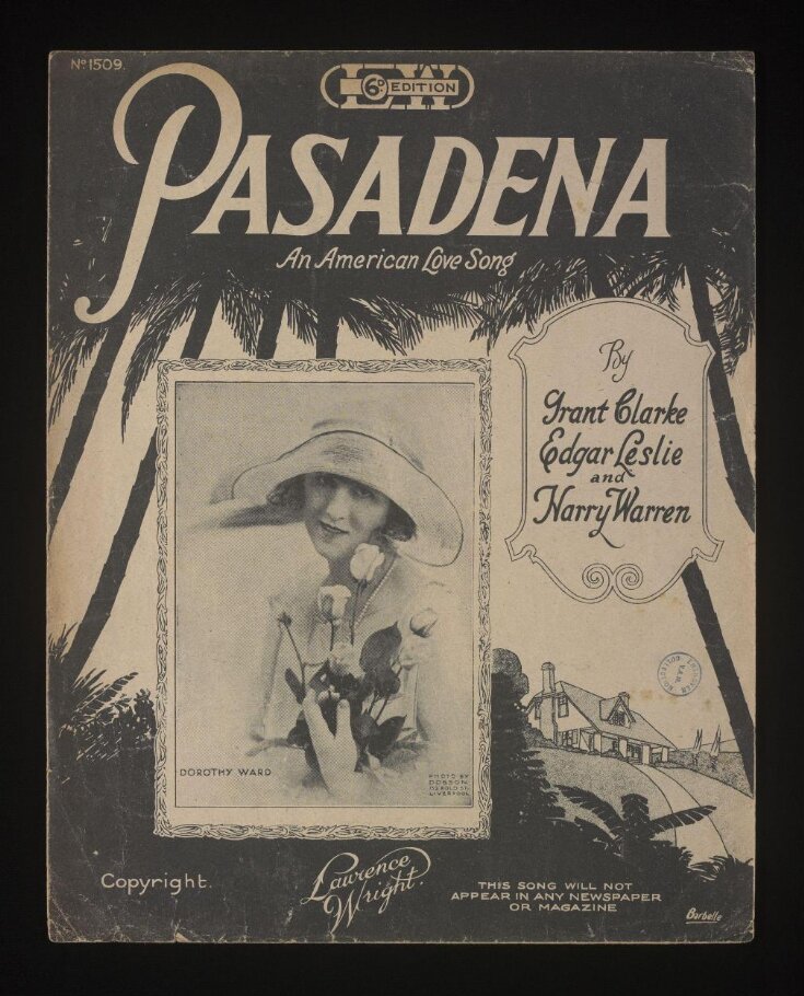 Pasadena; An American Love Song image