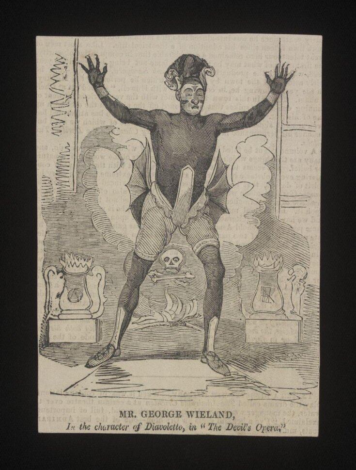 Portrait of Mr George Wieland as Diavoletto in The Devil's Opera. top image