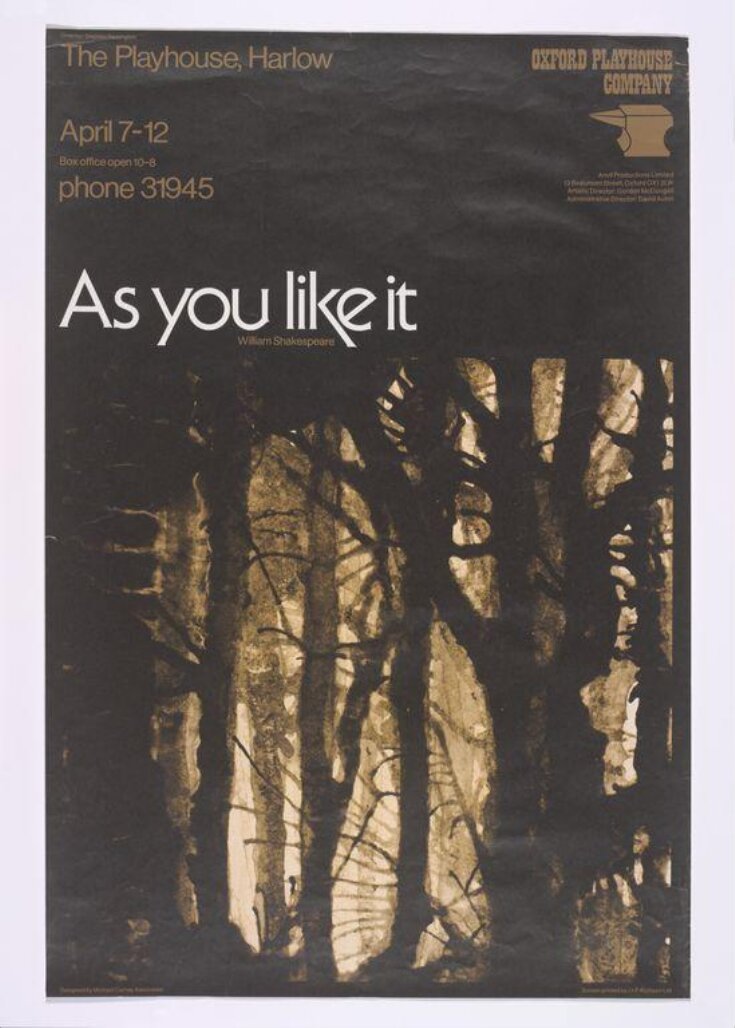 As You Like It poster image