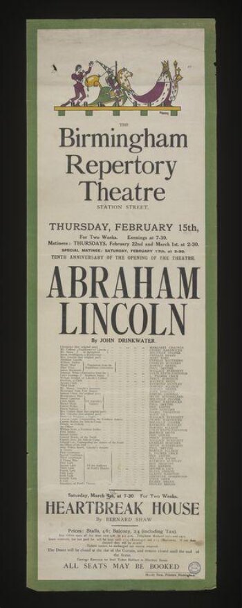 Repertory Theatre poster