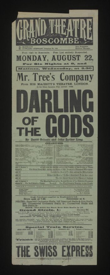 The Darling of the Gods poster