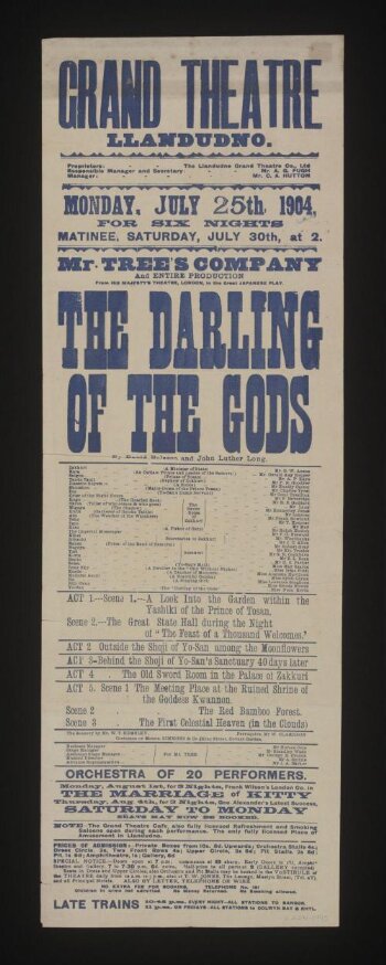 The Darling of the Gods poster