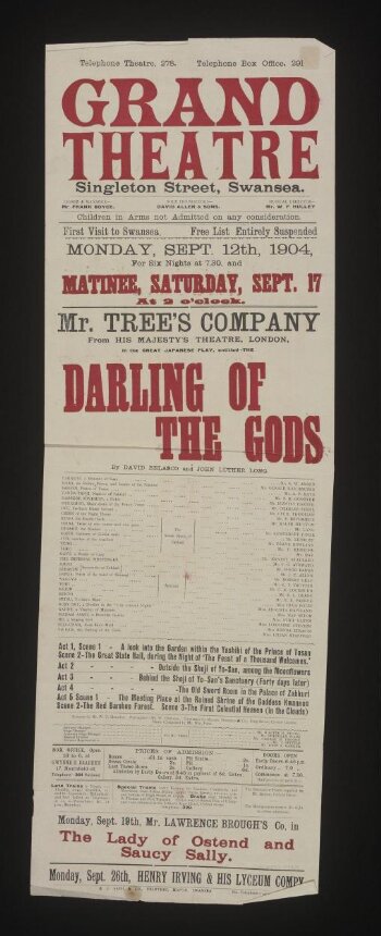 The Darling of the Gods poster