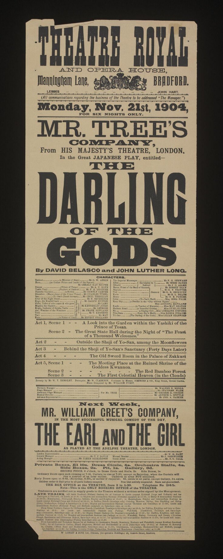 The Darling of the Gods poster image