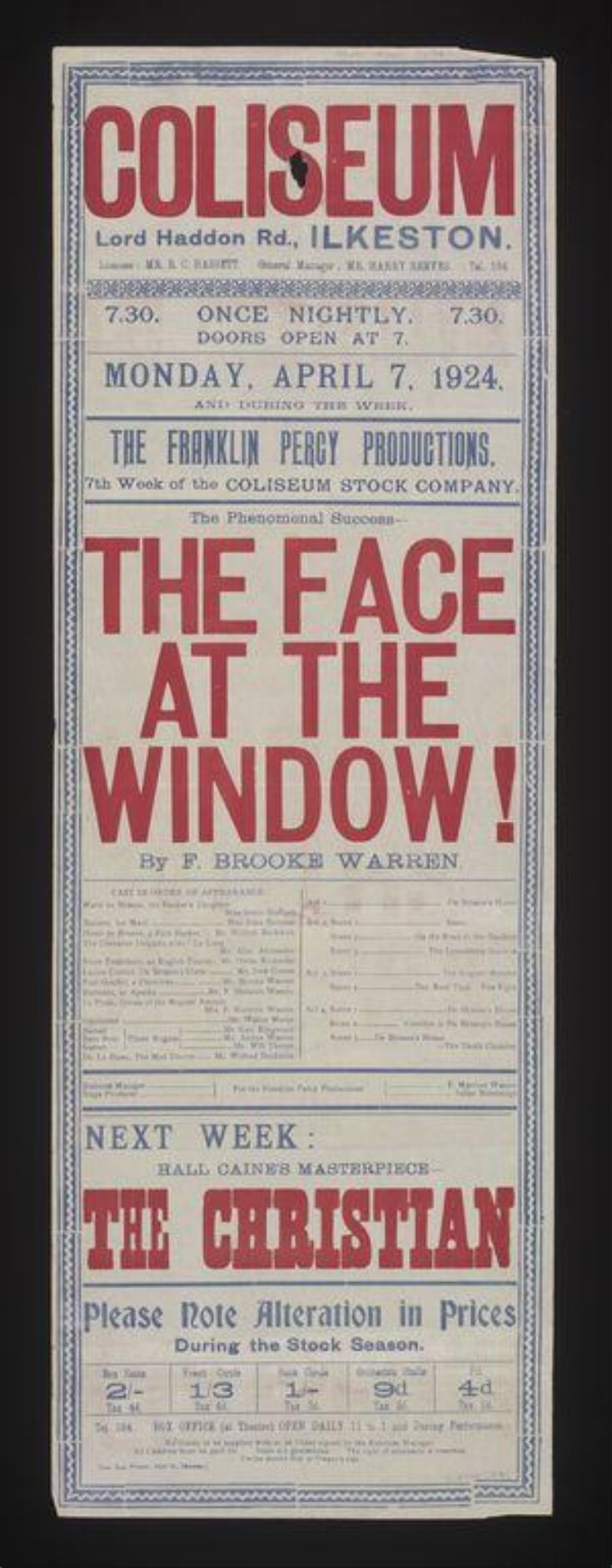 The Face at the Window poster image