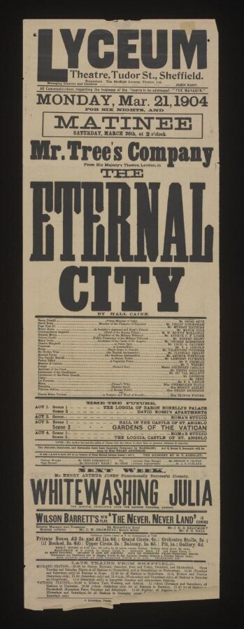 The Eternal City poster