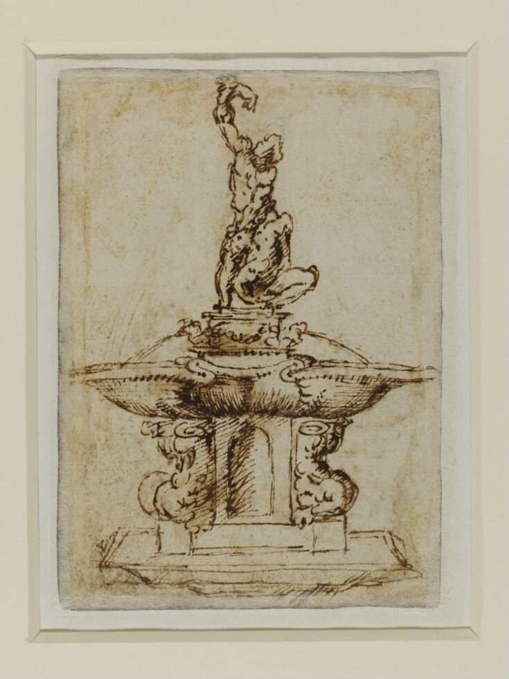 Record drawings of Giambologna's terracotta model for the Fountain of Neptune. top image