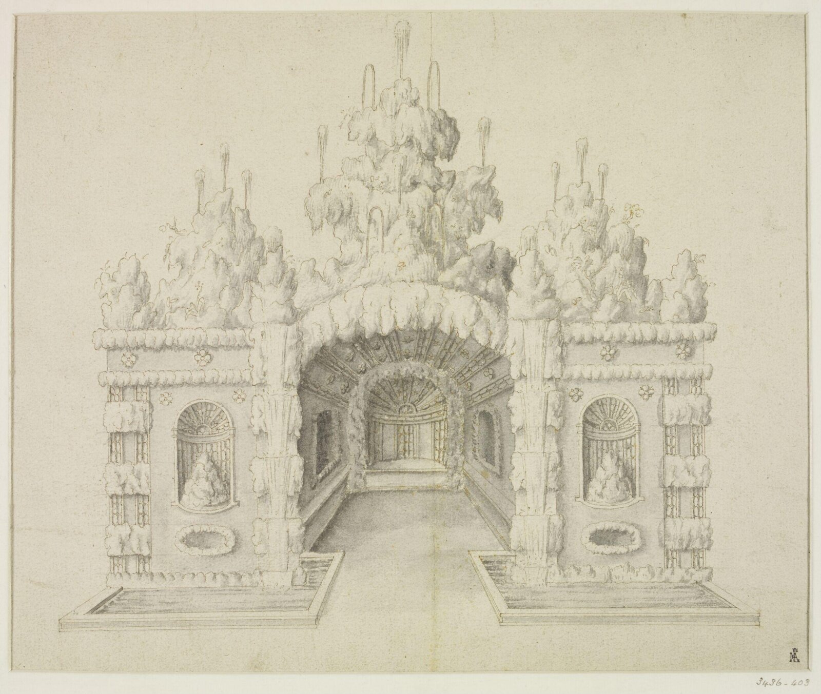 Design for Grotto, Isaac de Caus, 1625-1656