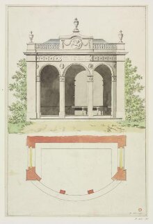 Drawing of a pavilion thumbnail 1
