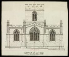 Measured drawings of the Church of SS. Mary, Katherine and All Saints, Edington, Wiltshire, 1909 thumbnail 1