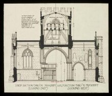 Measured drawings of the Church of SS. Mary, Katherine and All Saints, Edington, Wiltshire, 1909 thumbnail 1