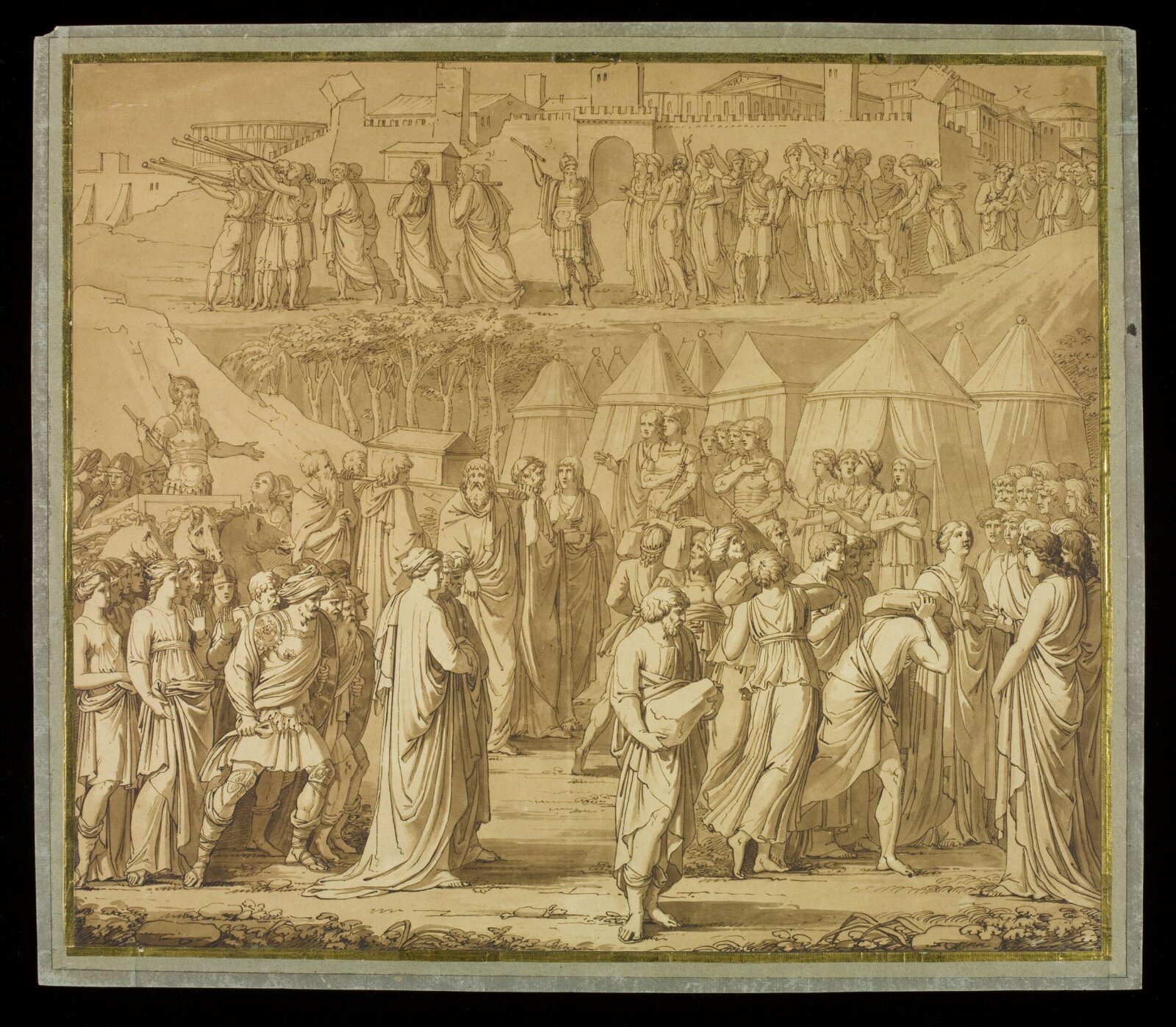 Drawing, after Lorenzo Ghiberti, c. 17th century