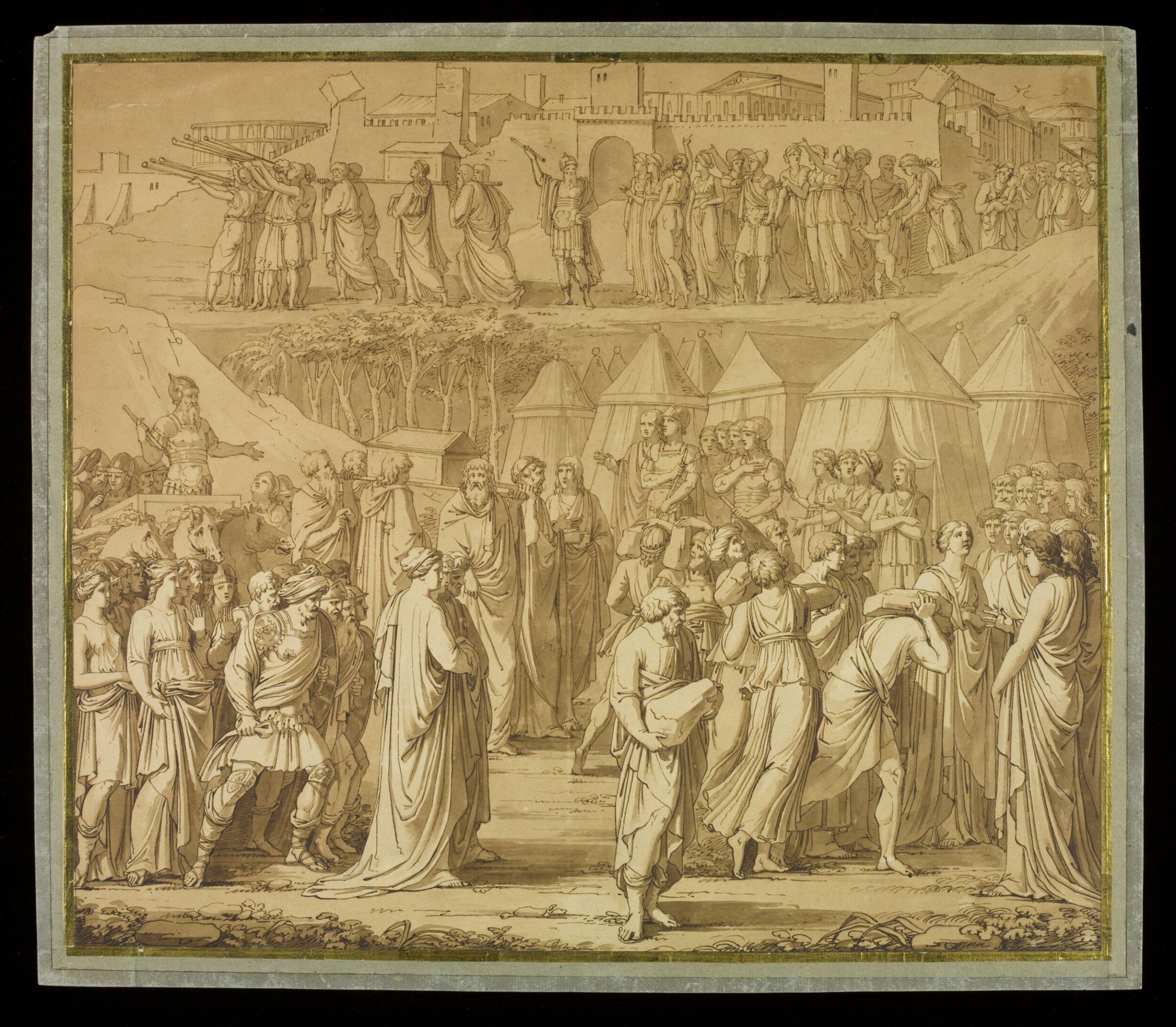 Drawing, after Lorenzo Ghiberti, c. 17th century