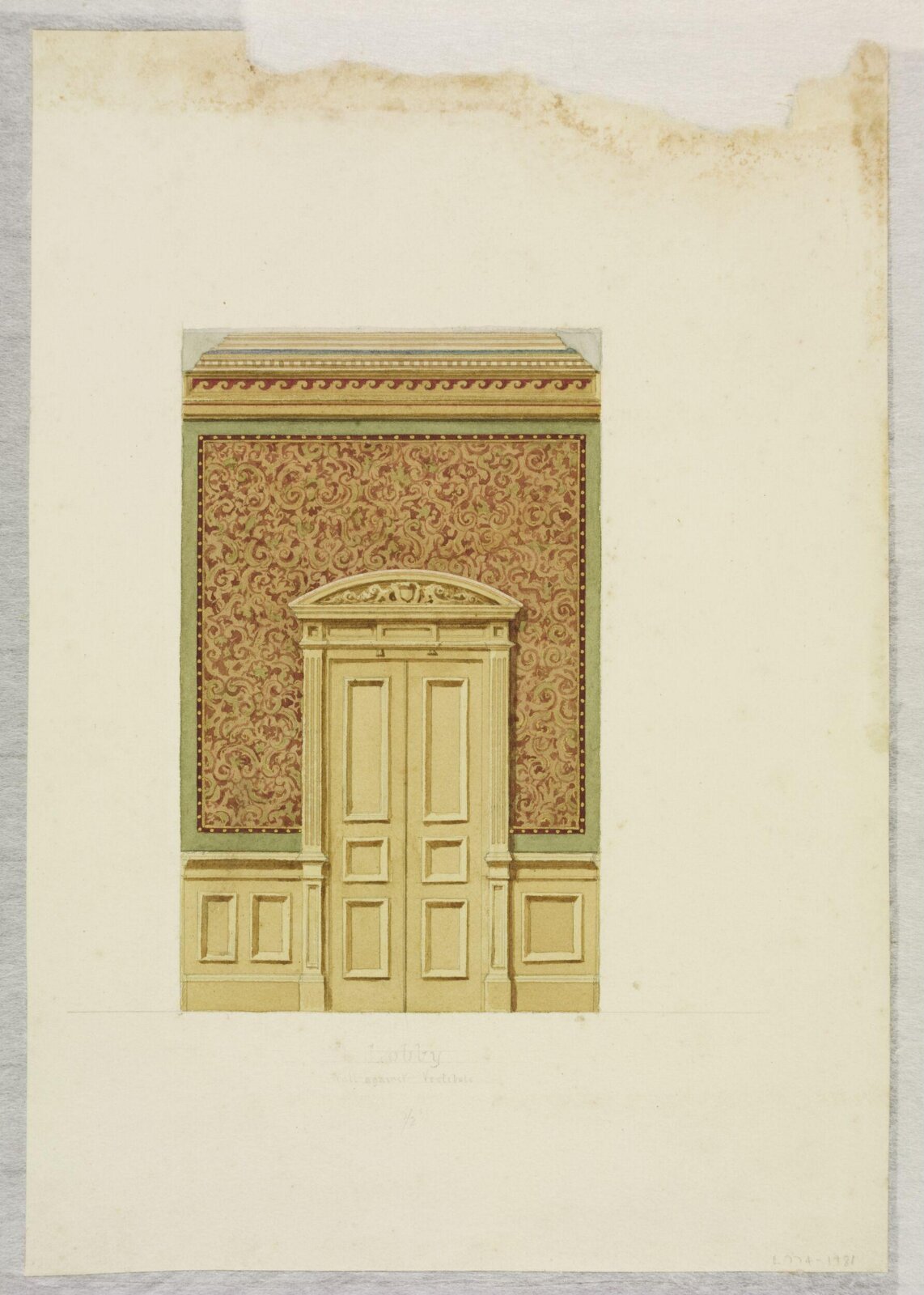 Drawing, John Gregory Crace, circa 1878