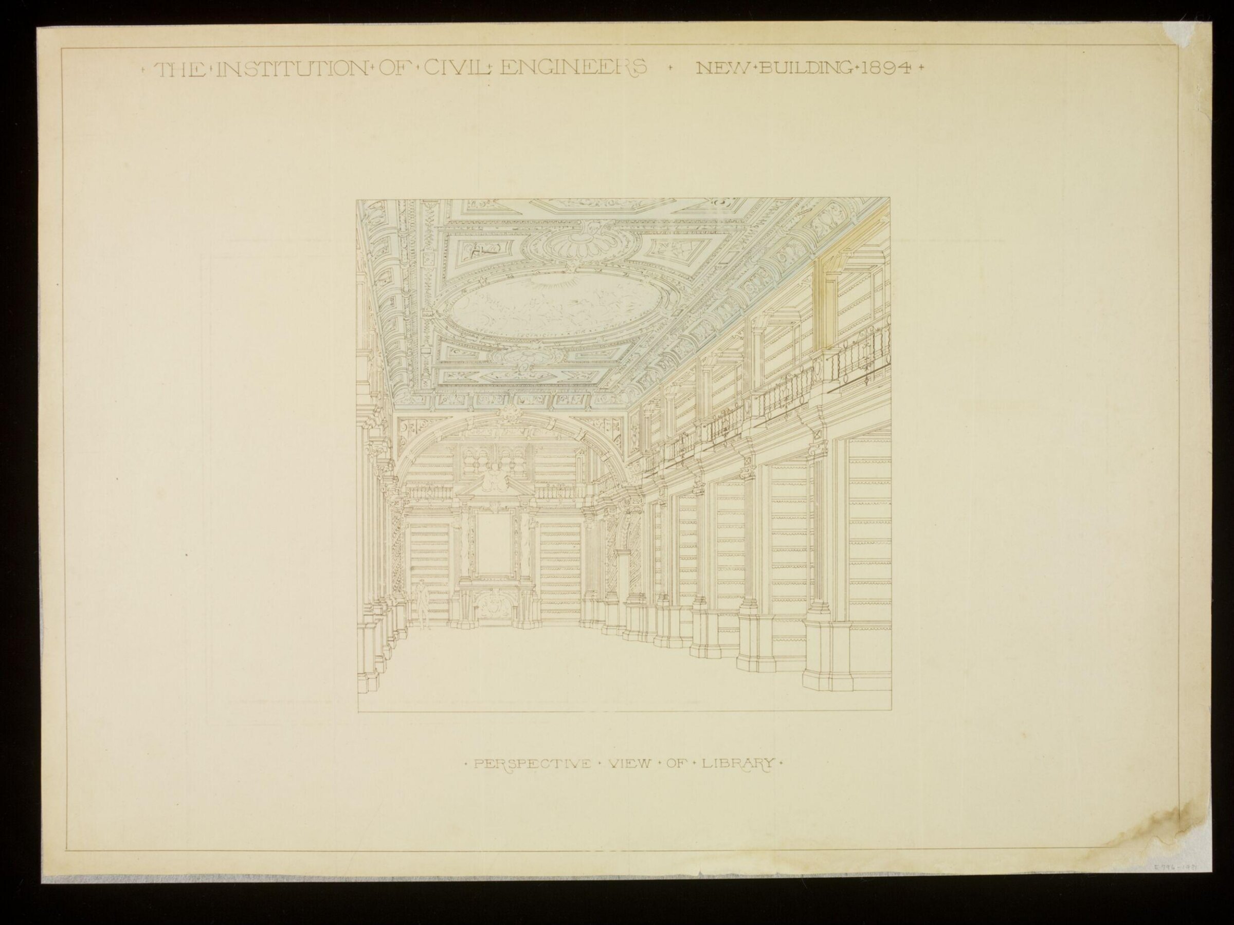 Decoration of the Institution of Civil Engineers, John Gregory Crace, 1894