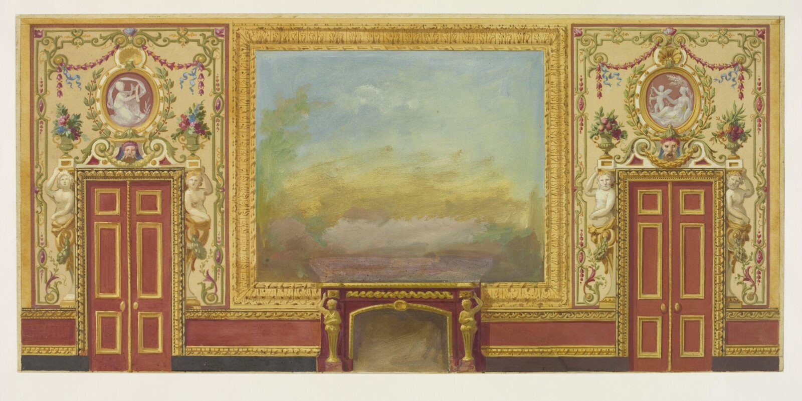 Drawing, Frederick Crace, circa 1815