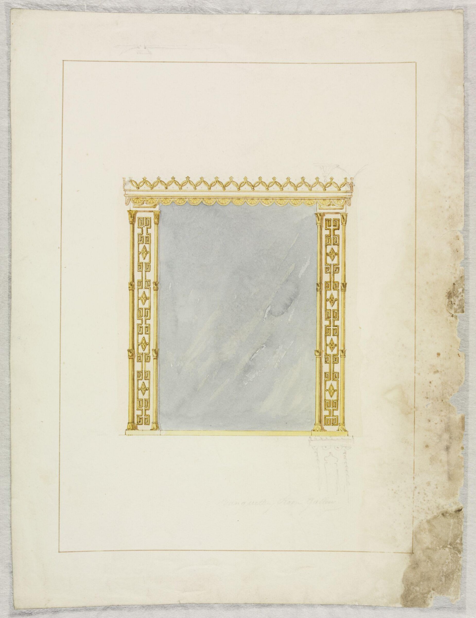 Designs for mirror frames, frederick crace, circa 1820