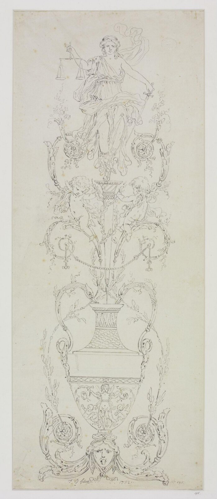 Drawing, Jean-Baptiste Huet, 1782