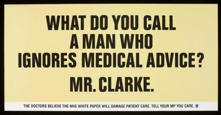 What Do You Call A Man Who Ignores Medical Advice?  Mr Clarke. top image