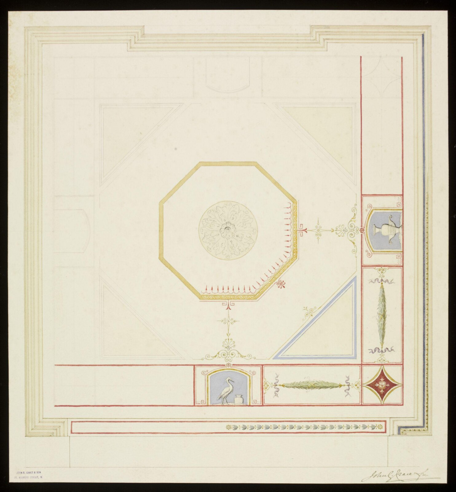 Drawing, John Gregory Crace, 1850-1880