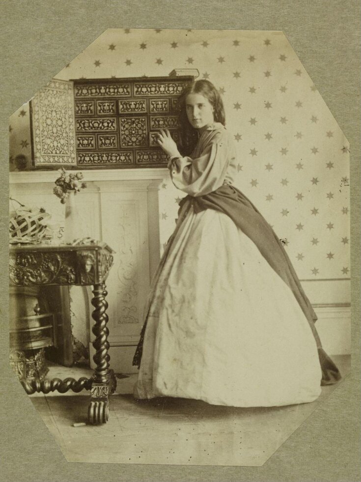 Clementina Maude beside cabinet, 5 Princes Gardens top image