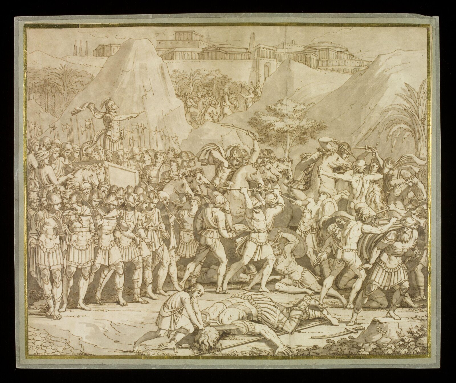 Drawing, after Lorenzo Ghiberti, c. 17th century