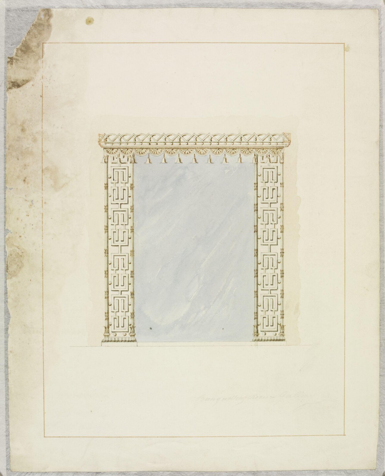 Designs for mirror frames, frederick crace, circa 1820