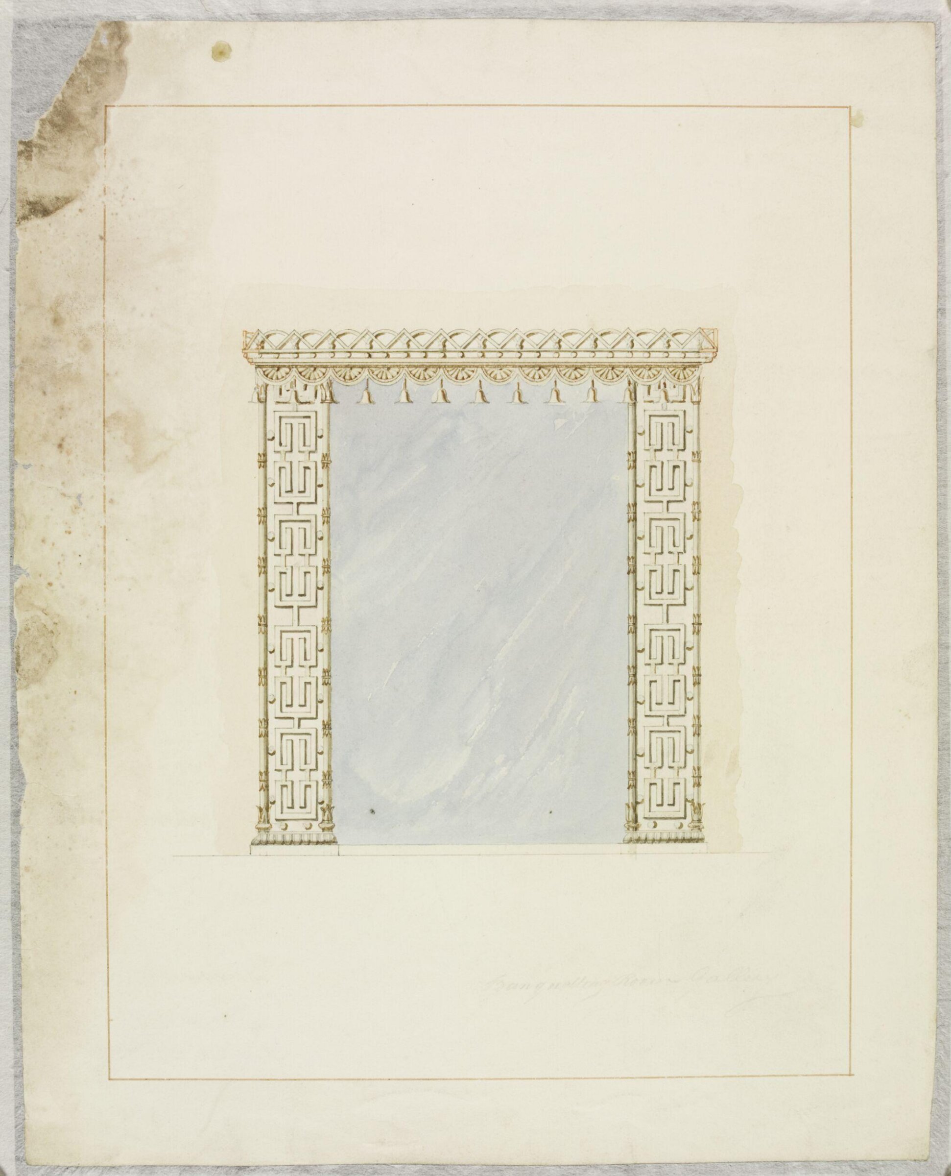Designs for mirror frames, frederick crace, circa 1820