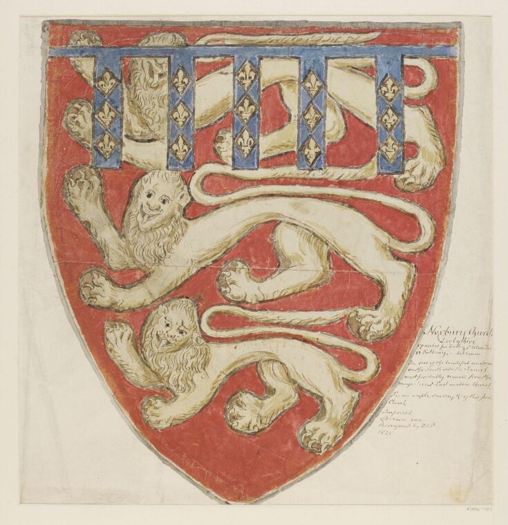 The ancient arms of England top image