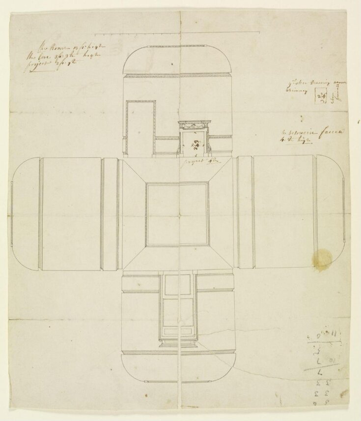 Elevations of the interior walls of Combe Bank top image