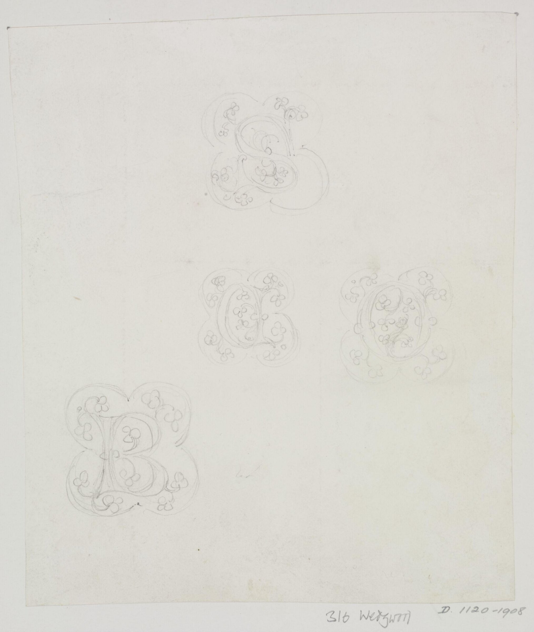 Drawing, A.W.N. Pugin, Mid 19th century
