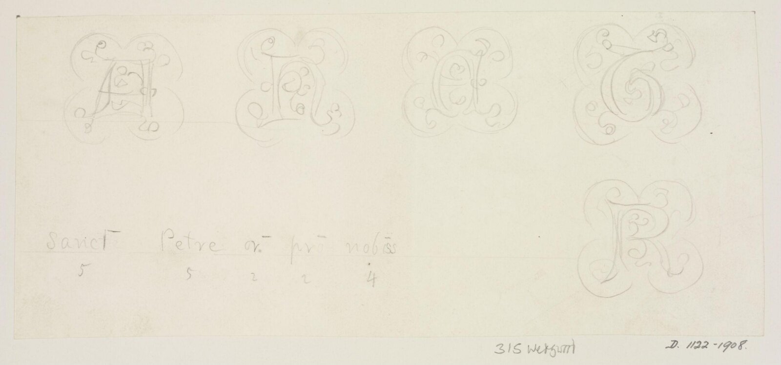 Drawing, A.W.N. Pugin, середина XIX века