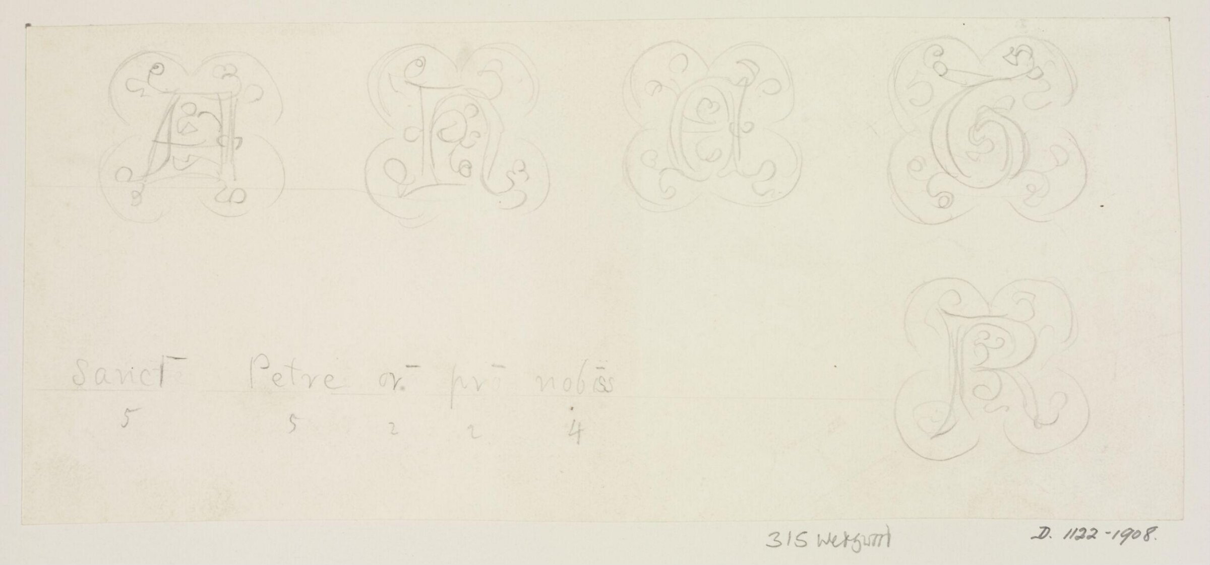 Drawing, A.W.N. Pugin, Mid 19th century