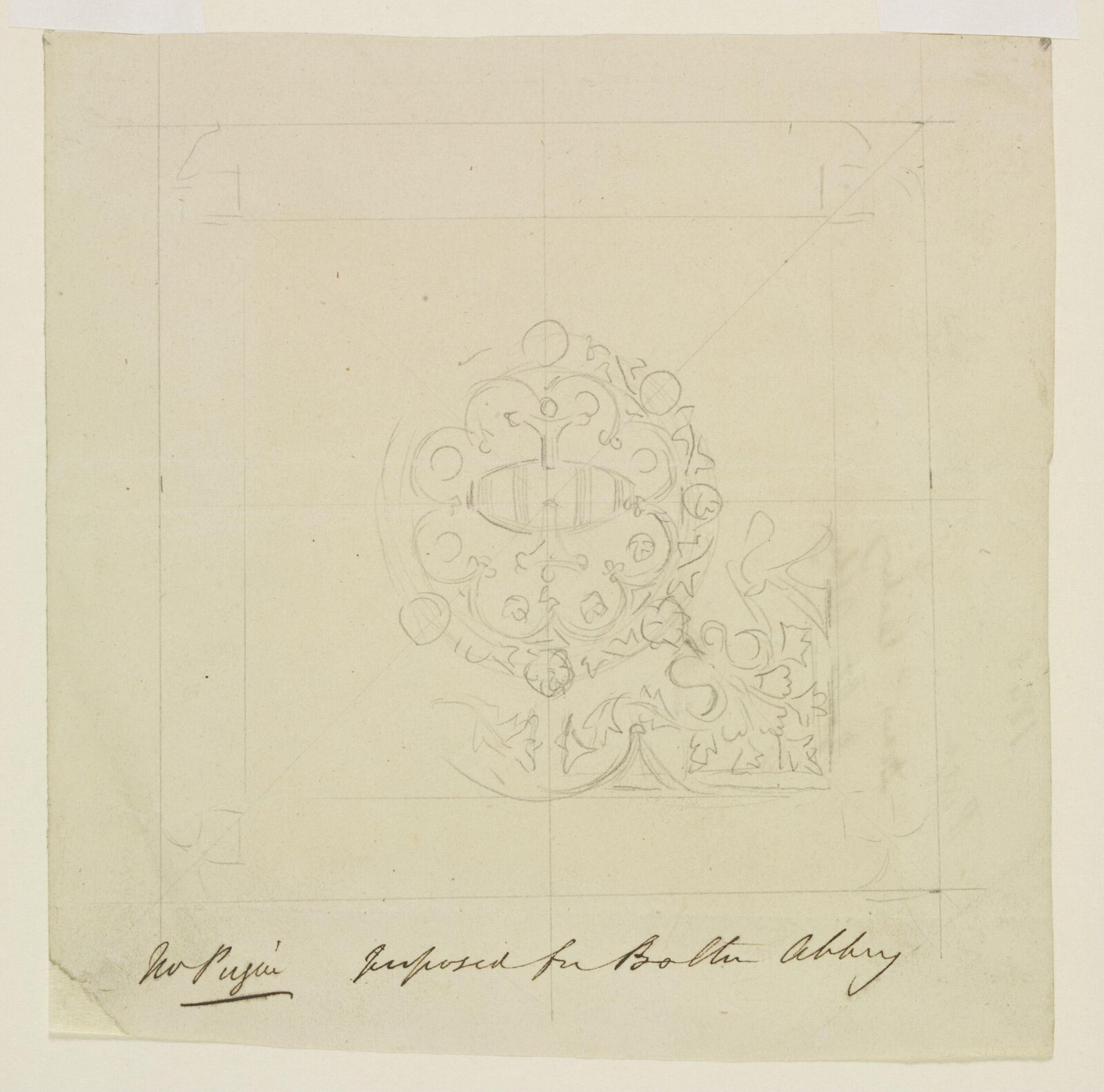Drawing, A.W.N. Pugin, c. 1846