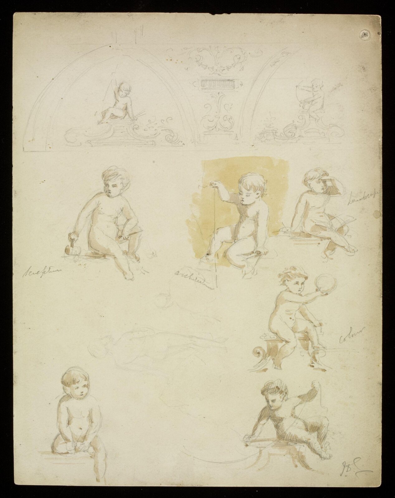 Drawing, J.D. Crace, 1880-1900